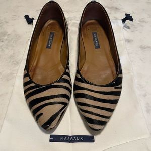 Margaux Zebra Print Flats